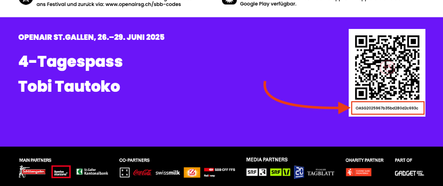 Beispiel-Ticket Tautoko